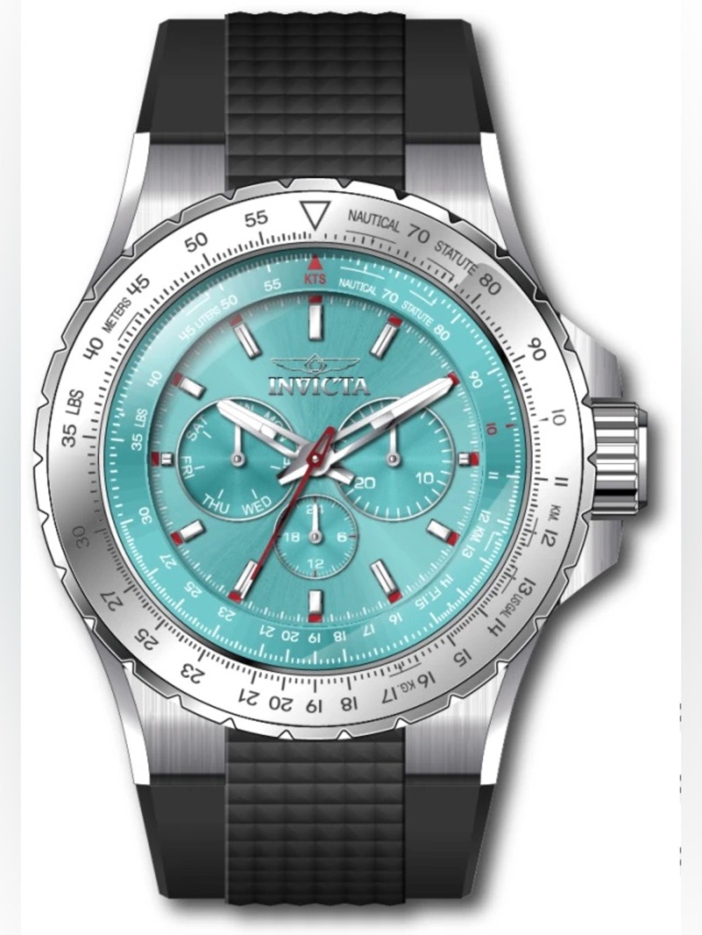 Invicta Aviator Skyshock Turquoise Chronograph Men’s Watch NWT NIB 50mm